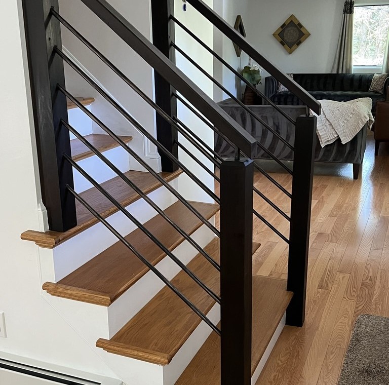 Modern Staircase with Custom Carpentry - ADS Home Renovation Quality Work